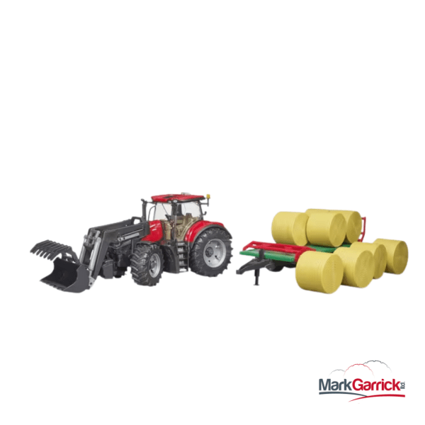 CaseIH Optum 300 CVX with Bale Trailer